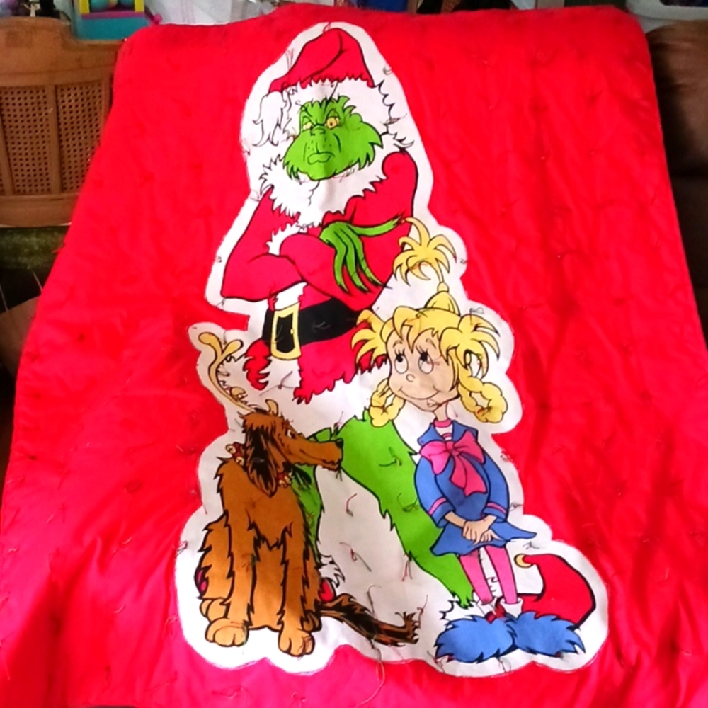 🎄💚 Grinch Hand-made Quilt 💚🎄